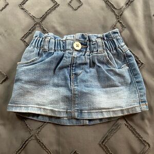 Wonder Nation Baby Girl Jean Skirt. Size 12 months.